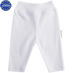 Caleçon - legging pour bébé en jersey 100% coton blanc