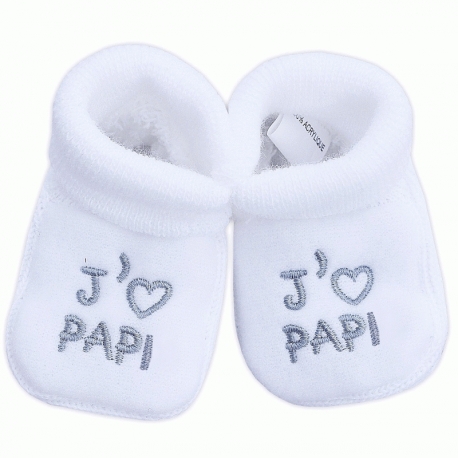 chausson bebe papa