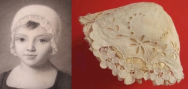 Bonnet de bébé ancien