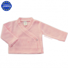 Brassière cache-cœur bébé fille en maille acrylique jersey rose
