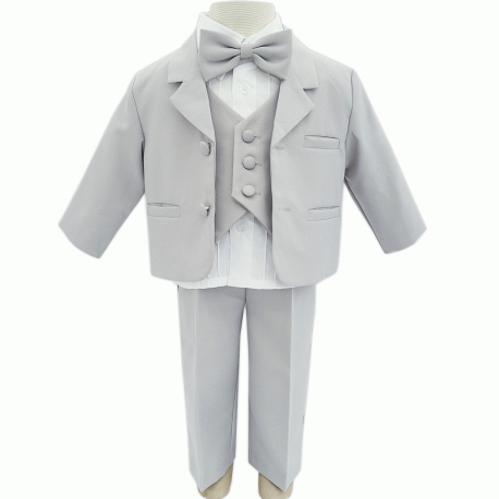 Costume pour bébé garçon en polyester gris 5 pièces Arthur