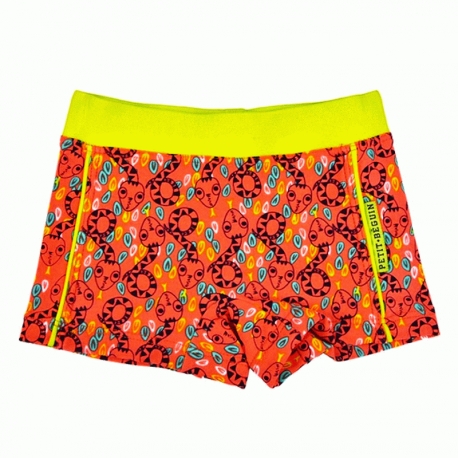 Boxer de bain bébé garçon orange Exotic Summer Petit Béguin