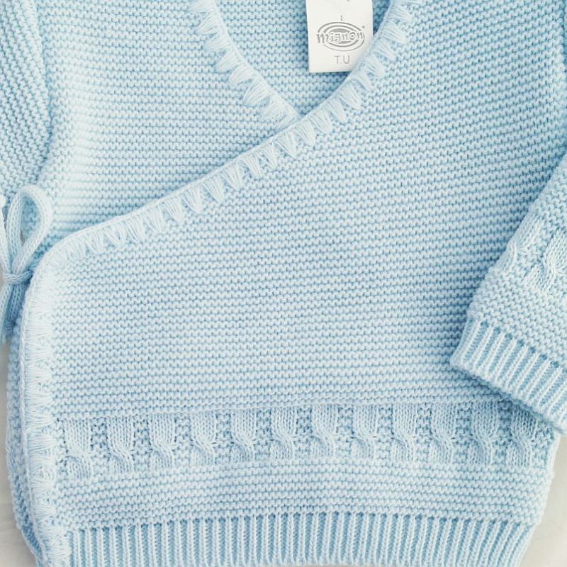 Brassi re b b gar on 0 3 mois en maille tricot point mousse et