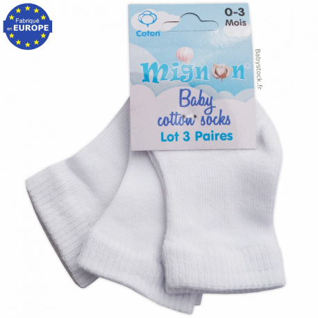 Chaussettes bébé Fille TROIS KILOS SEPT - 0-6 mois Blanc Gris Vert Petites  fleurs Blanc et gris - Cdiscount Prêt-à-Porter