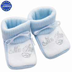 Set de deux paires de chaussons en maille S00 - Naissance de luxe, Nouveautés GI030D