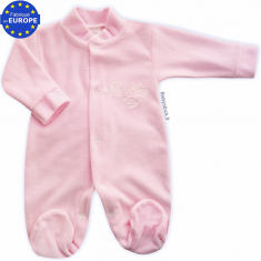 Bonnet naissance bébé fille en jersey rose brodé Bébé d'Amour > Babystock