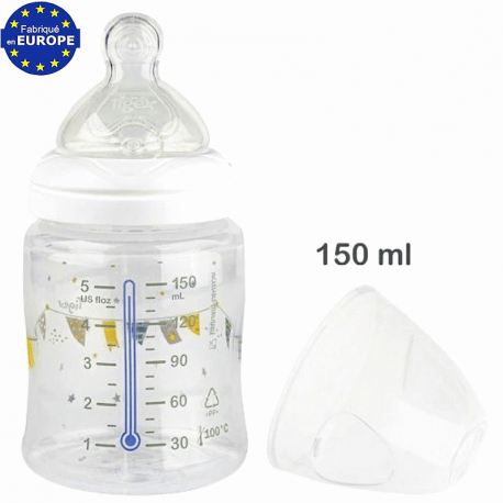 Biberon bébé Multiflow TIGEX 150 ml, alerte température