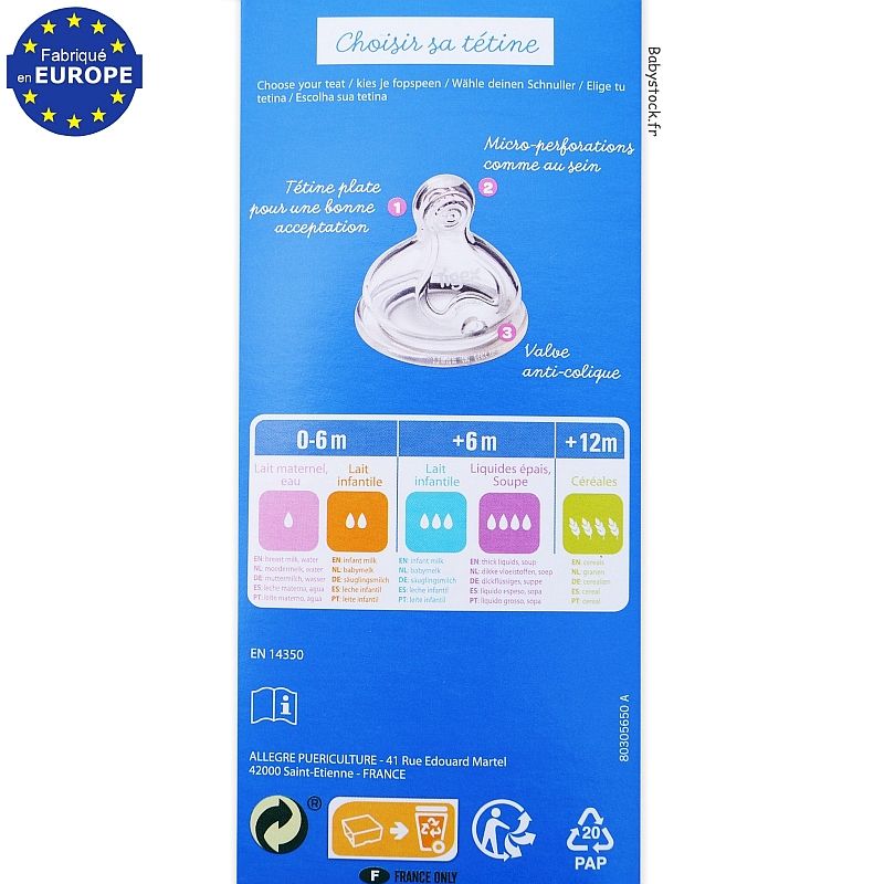 Biberon TRANSITION+ 150ml avec Alerte Température 0-6m - Tigex