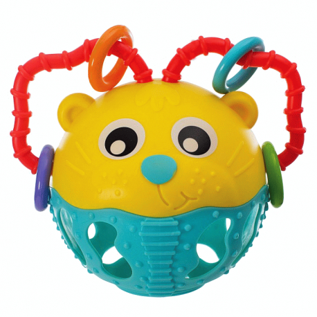 Hochet boule multicolore Flexi'lion 6mois+ TIGEX