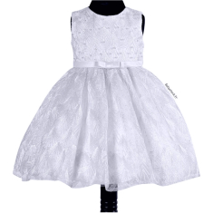 Bébé Fille Papillon Fête Baptême Robe Bandeau 0 3 6 12 18 24 Mois