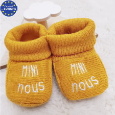 Set de deux paires de chaussons en maille S00 - Naissance de luxe, Nouveautés GI031D