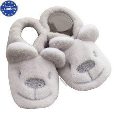 NOSBEBES® Chaussons bébé idée cadeau bébé maternité naissance (blanc-JP) 0-3  mois Etroit : : Mode