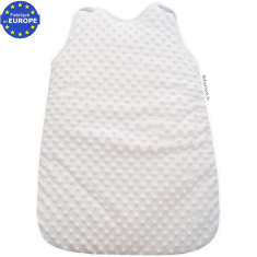 Gigoteuse bébé 0-6 mois en fourrure minky blanc 