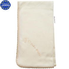Lange bébé unisexe en jersey coton crème brodé J'aime mon Papa