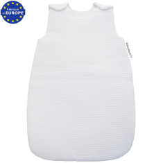 Gigoteuse bébé unisexe 0-6 mois en coton nid d'abeille blanc