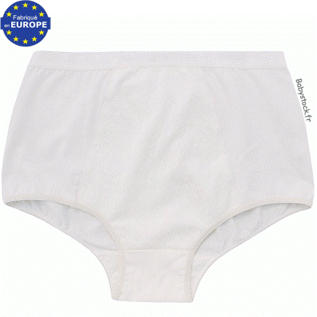 Culotte ventre plat en coton blanc