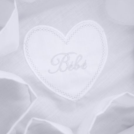 Corbeille De Toilette En Tissu Blanc Bebe Babystock