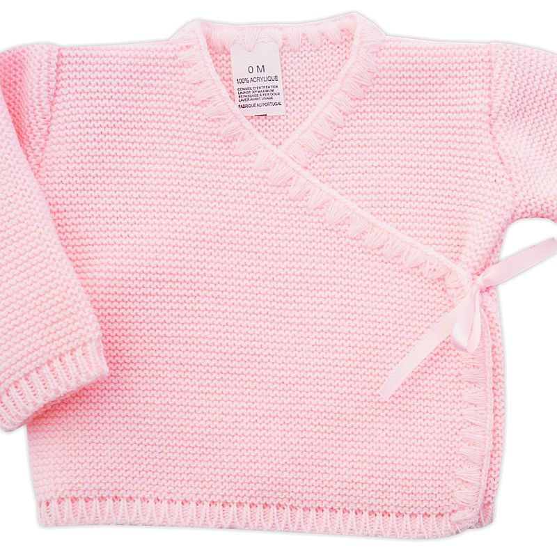 Brassière naissance gilet bébé laine ,maternité , cadeau naissance , layette  , tricot bébé : enfants-accessoires-mode-bebe par runlet