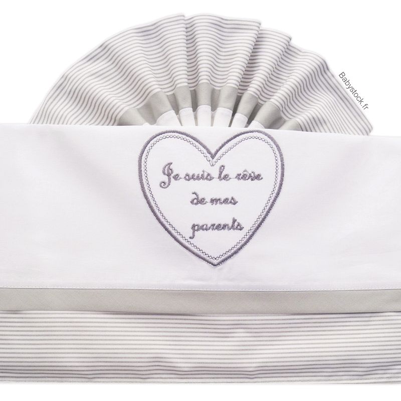 Parure Linge De Lit Bebe Broderie Je Suis Le Reve De Mes Parents Gris 3 Pieces Pour Lit 60 X 1 Cm A 16 99 Parure Linge De Lit Bebe Broderie Je Suis Le Reve De Mes Parents Gris 3 Pieces Pour Lit 60 X 1 Cm A 16 99