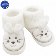 Set de deux paires de chaussons en maille S00 - Naissance de luxe, Nouveautés GI031D