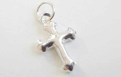 Pendentif croix pour baptême